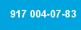 917 004-07-83 917 004-07-83